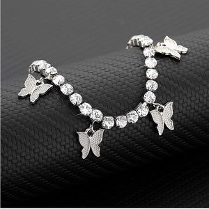 CZ Diamond Butterfly Tennis Bracelet
